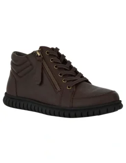 Easy Steps Fable Boots in Chocolate Leather