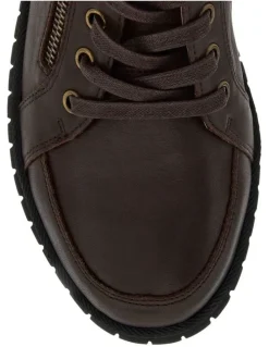 Easy Steps Fable Boots in Chocolate Leather