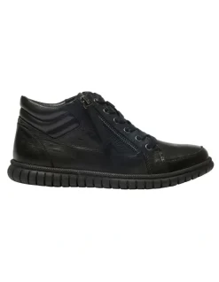 Easy Steps Fable Boots in Black Leather