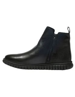 Easy Steps Factor Boots in Black Leather