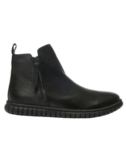 Easy Steps Factor Boots in Black Leather