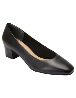 Easy Steps Gamma Black Glove Heeled Shoes