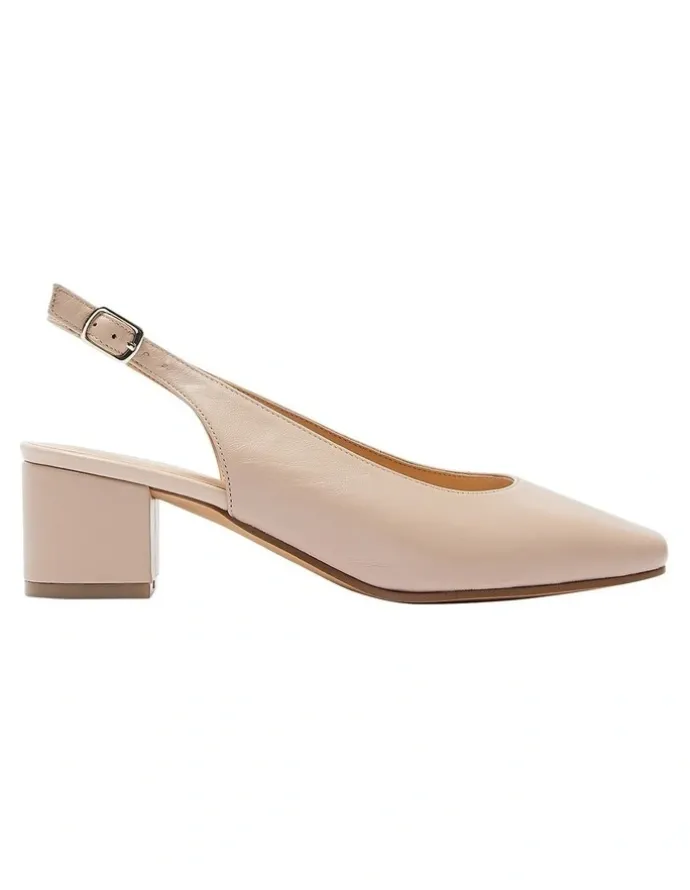 Easy Steps Garland Heeled Shoes in Blush Glove