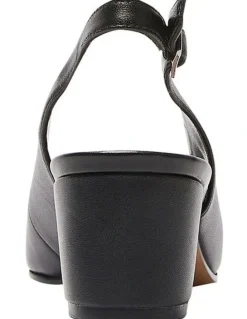 Easy Steps Garland Heeled Shoes in Black Glove