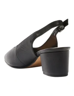 Easy Steps Garland Heeled Shoes in Black Glove