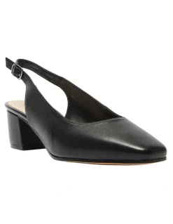 Easy Steps Garland Heeled Shoes in Black Glove
