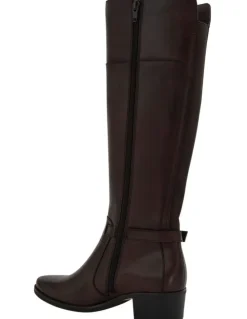Easy Steps Junction Leather Knee Boots in Brown