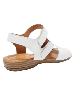 Easy Steps Kenya Leather Sandals in White