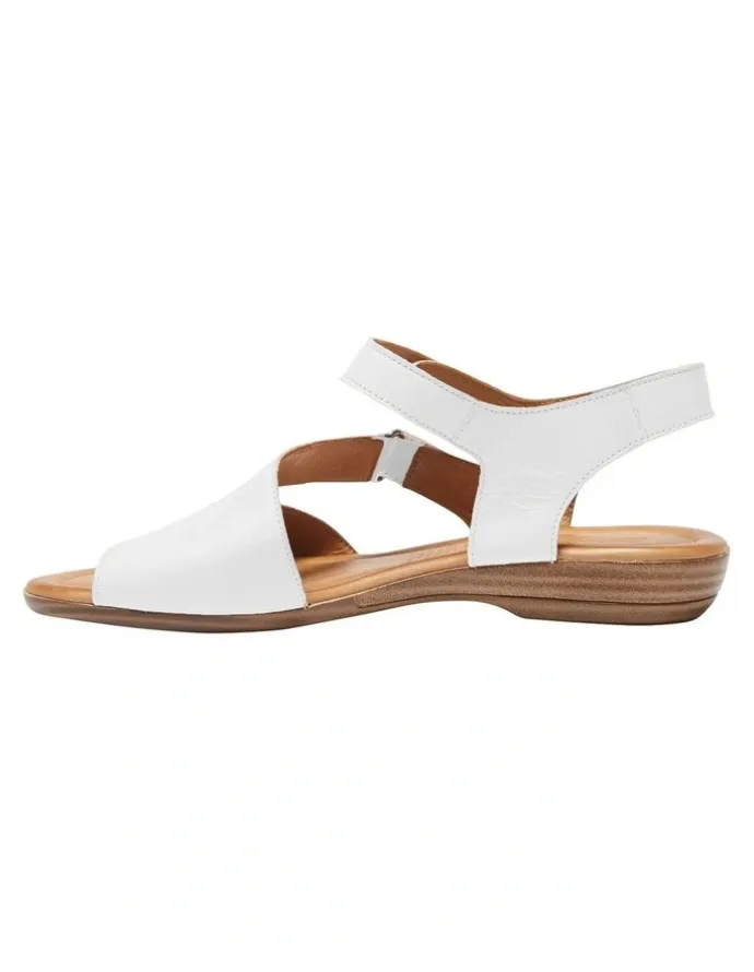 Easy Steps Kenya Leather Sandals in White