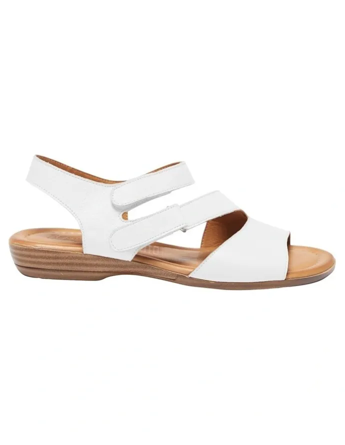 Easy Steps Kenya Leather Sandals in White