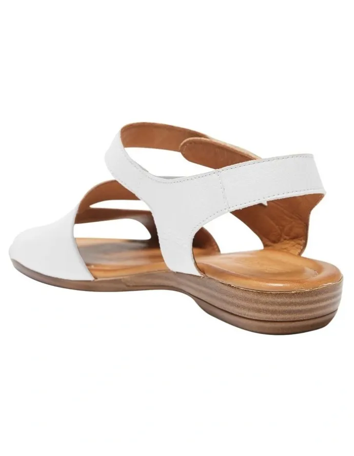 Easy Steps Kenya Leather Sandals in White