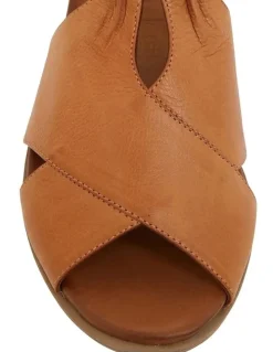 Easy Steps Laguna Sandals in Cognac Leather