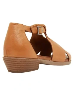 Easy Steps Laguna Sandals in Cognac Leather