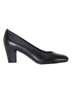 Easy Steps Marley Black Glove Heeled Shoes