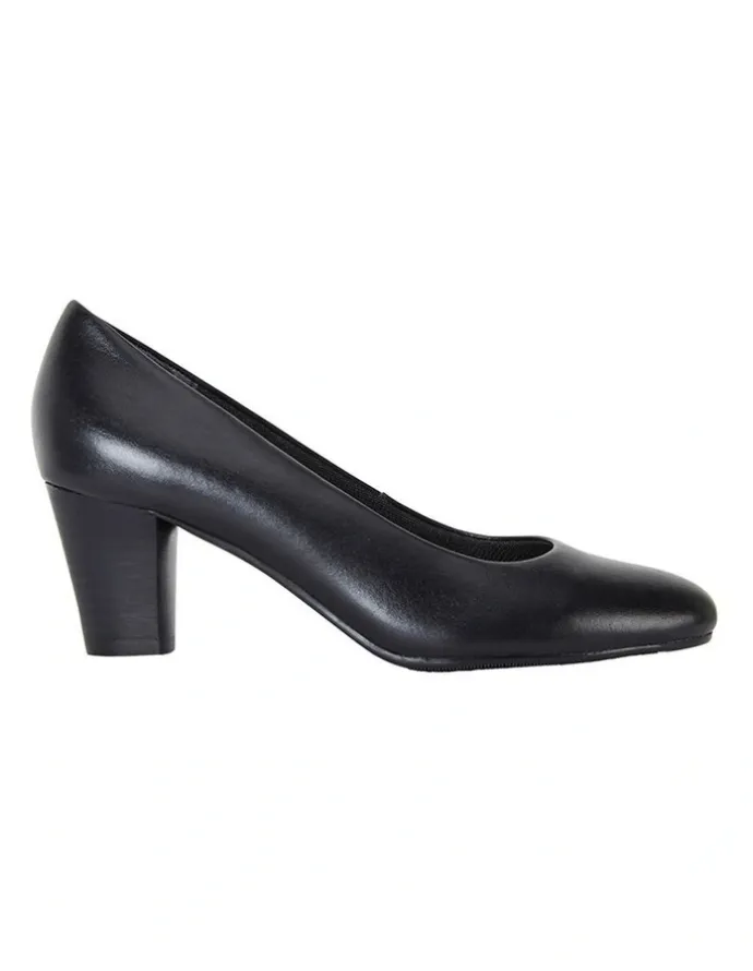 Easy Steps Marley Black Glove Heeled Shoes