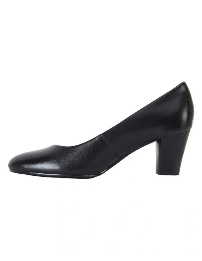 Easy Steps Marley Black Glove Heeled Shoes