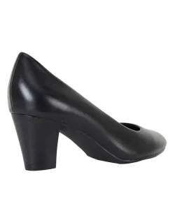 Easy Steps Marley Black Glove Heeled Shoes