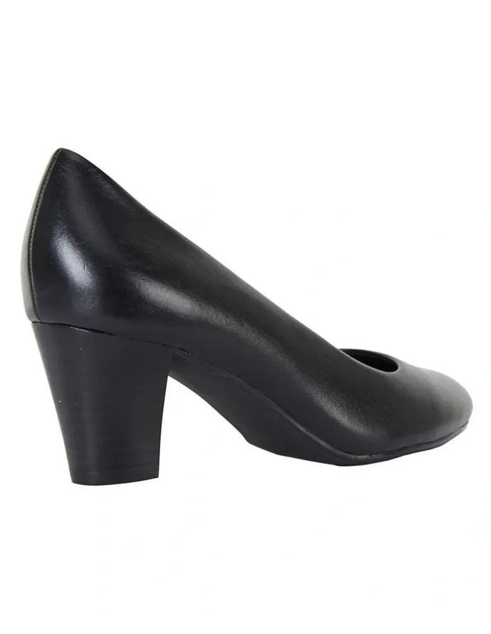 Easy Steps Marley Black Glove Heeled Shoes
