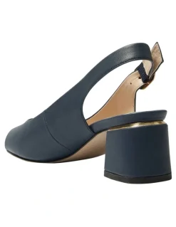 Easy Steps Martina Heeled Sandals in Navy Leather