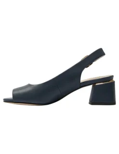 Easy Steps Martina Heeled Sandals in Navy Leather