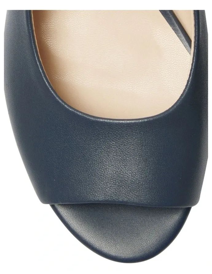 Easy Steps Martina Heeled Sandals in Navy Leather