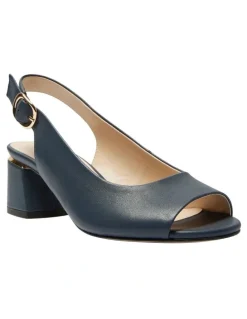 Easy Steps Martina Heeled Sandals in Navy Leather
