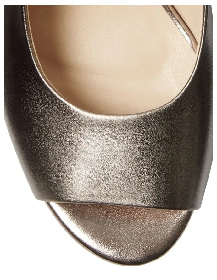 Easy Steps Martina Heeled Sandals in Pewter Metallic
