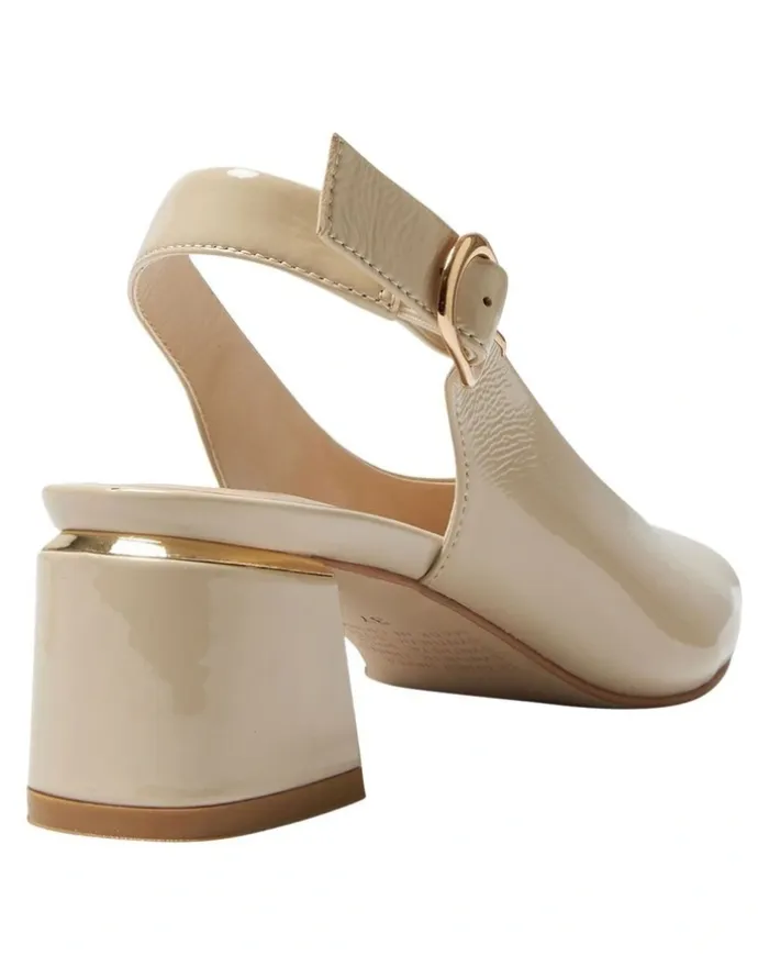 Easy Steps Martina Heeled Sandals in Nude