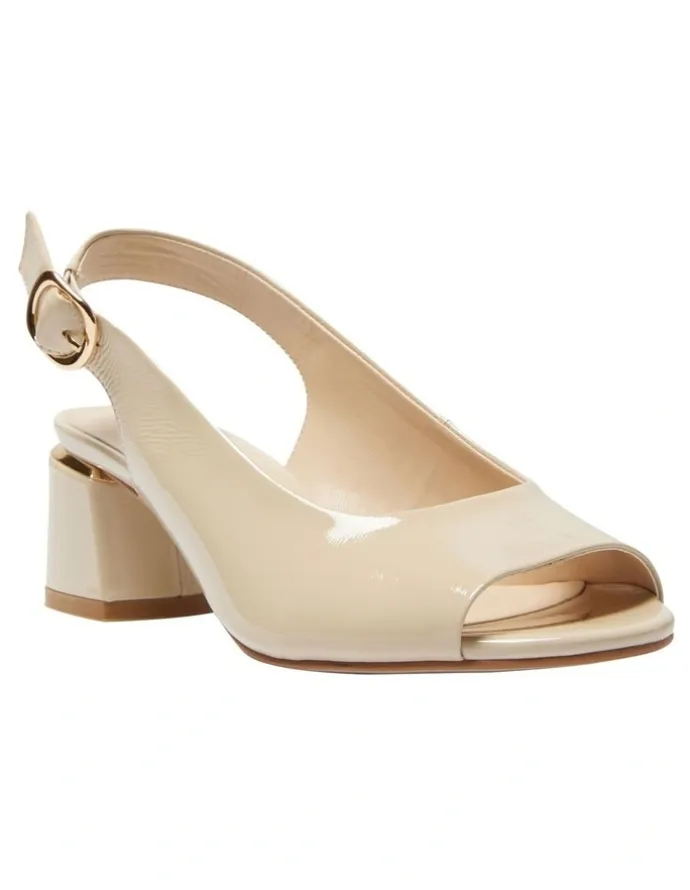 Easy Steps Martina Heeled Sandals in Nude