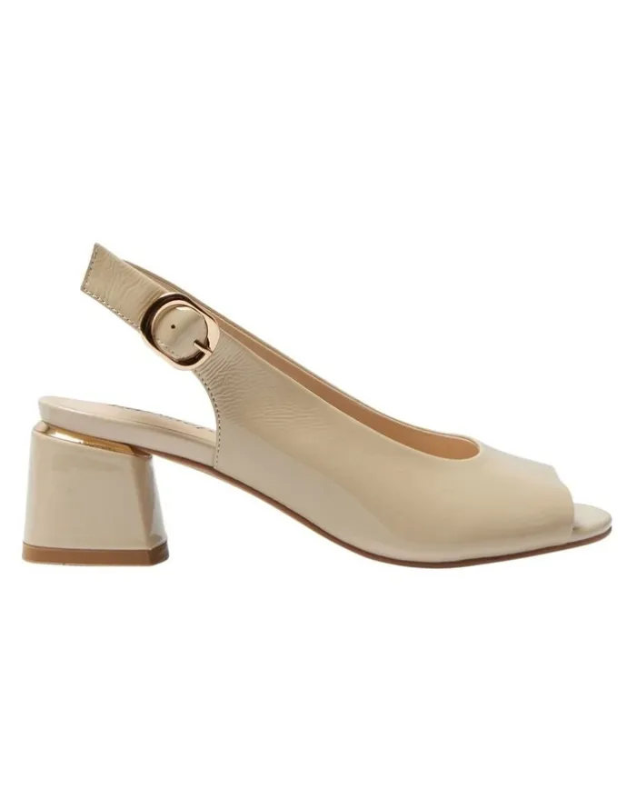 Easy Steps Martina Heeled Sandals in Nude