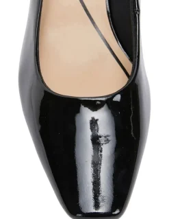 Easy Steps Nicole Black Patent Heeled Shoes