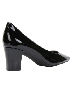 Easy Steps Nicole Black Patent Heeled Shoes