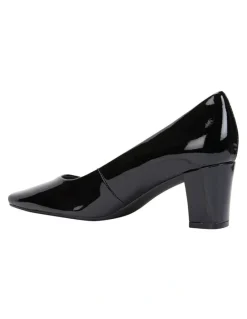 Easy Steps Nicole Black Patent Heeled Shoes
