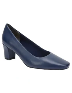Easy Steps Nicole Navy Glove Heeled Shoes