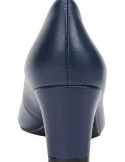 Easy Steps Nicole Navy Glove Heeled Shoes