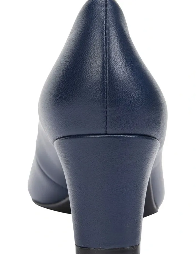 Easy Steps Nicole Navy Glove Heeled Shoes
