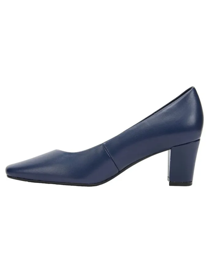 Easy Steps Nicole Navy Glove Heeled Shoes
