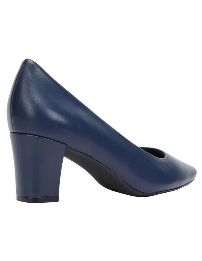 Easy Steps Nicole Navy Glove Heeled Shoes
