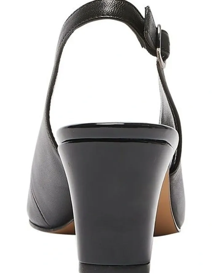 Easy Steps Nikita Heeled Shoes in Black/Patent Leather