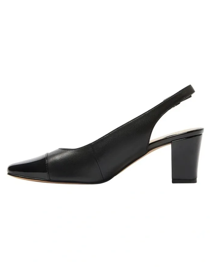 Easy Steps Nikita Heeled Shoes in Black/Patent Leather