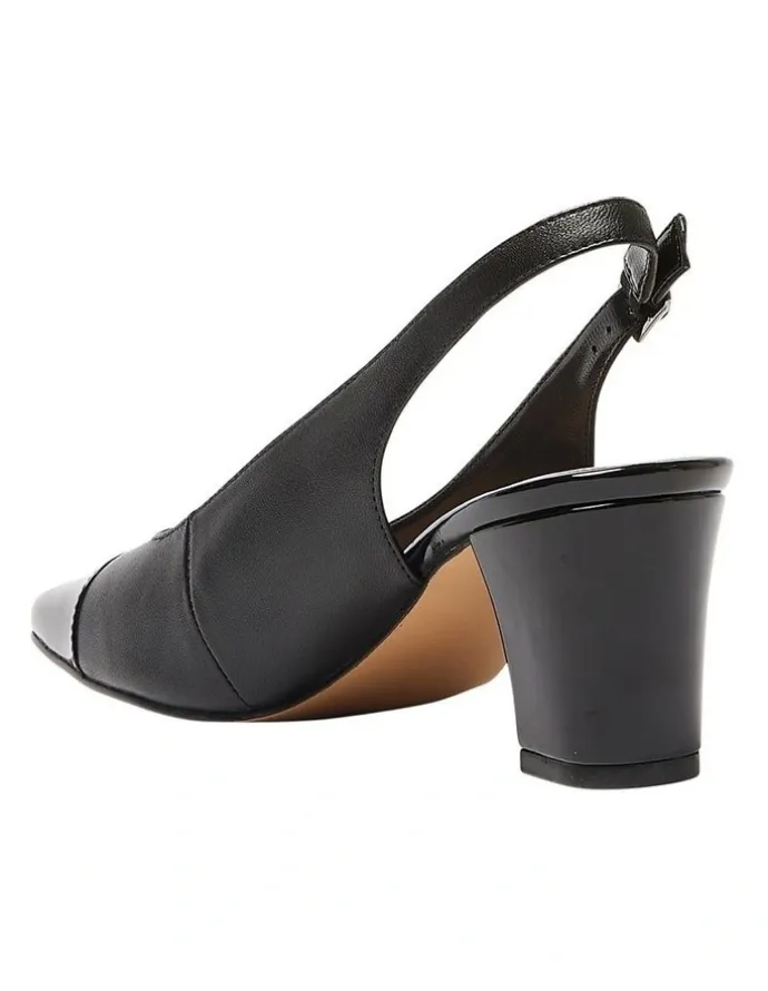 Easy Steps Nikita Heeled Shoes in Black/Patent Leather