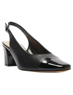 Easy Steps Nikita Heeled Shoes in Black/Patent Leather