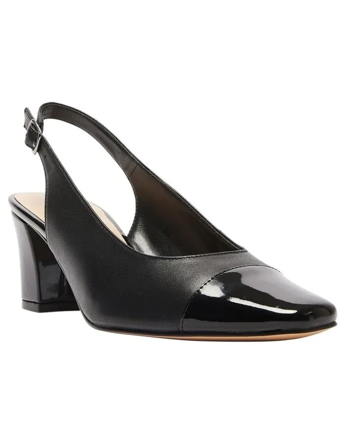 Easy Steps Nikita Heeled Shoes in Black/Patent Leather