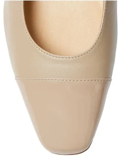 Easy Steps Nikita Heeled Shoes in Nude/Patent Glove