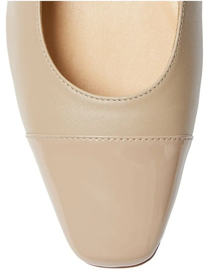 Easy Steps Nikita Heeled Shoes in Nude/Patent Glove