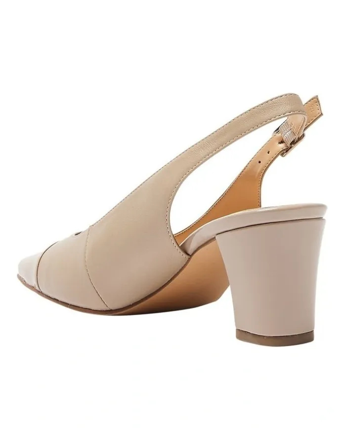 Easy Steps Nikita Heeled Shoes in Nude/Patent Glove