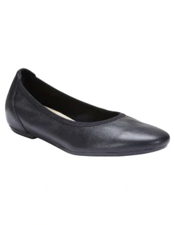 Easy Steps Pamper Black Glove Flat Shoes