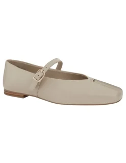 Easy Steps Pearl Ballet Flats in Ivory Leather