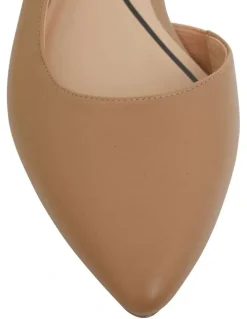 Easy Steps Ramsey Heeled Shoes in Camel Leather