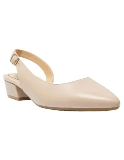 Easy Steps Ramsey Heeled Shoes in Blush Leather
